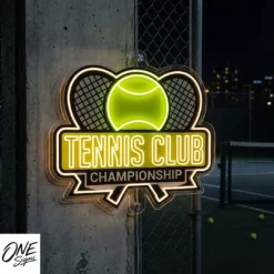 Custom Neon Sign Tennis Club