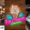 Custom Neon Sign Ice Cream