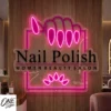 Custom Neon Sign Nail