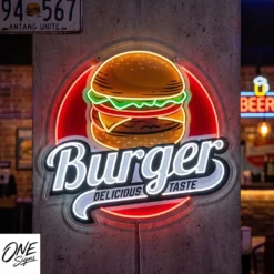 Custom Neon Sign Burger