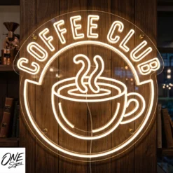Custom Neon Sign Coffee Club